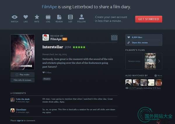 LetterBoxd:社交化电影评论网