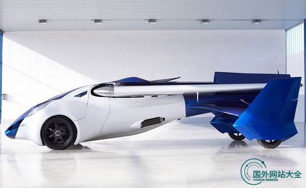 Aeromobil:可以飞的汽车侧面图