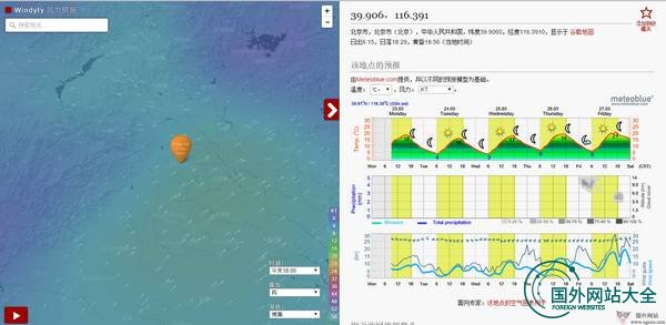 在线世界风向地图监测网【Windyty】