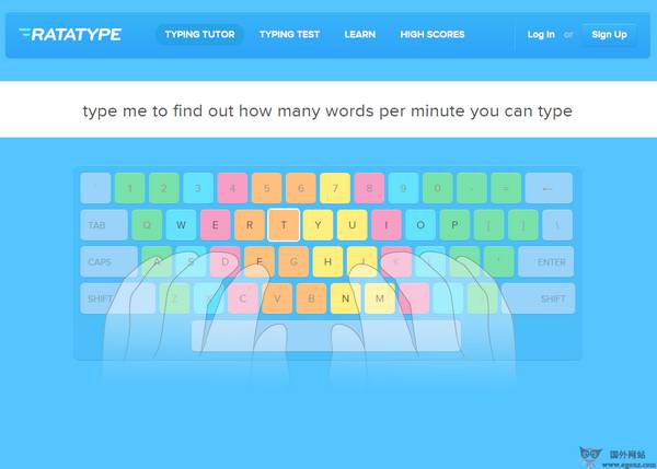 Ratatype:在线键盘指法练习网