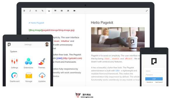 PageKit:免费CMS轻量级建站系统